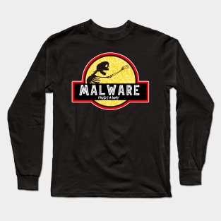 Malware Finds A Away funny humor Computer science Long Sleeve T-Shirt